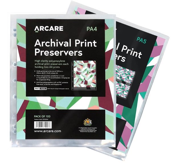 A5 and A4 archival binder pages