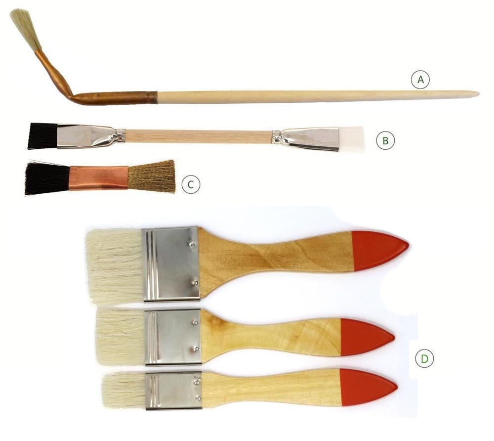 Long handle conservation cleaning brushes - Preservation Equipment Ltd