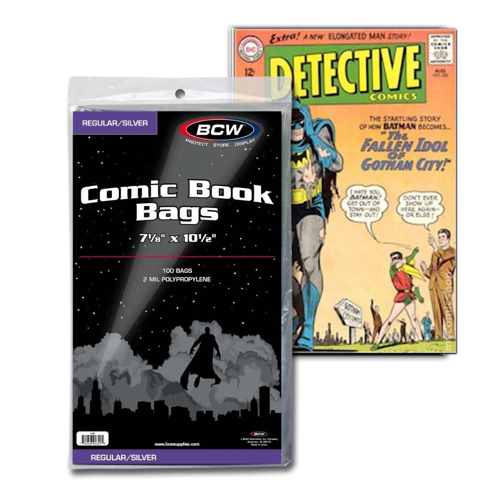 BCW Silver Comic Book Bags 100 ct. Import allemand 