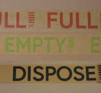 Empty / Full / Dispose Printed Packing Tapes