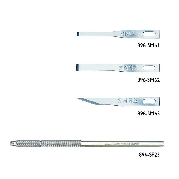 Fine scalpel blades
