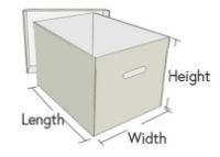 Archive box dimensions