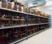 Longspan warehouse shelving system