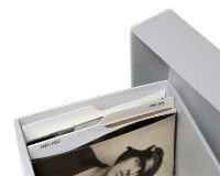 Archival box with photographs and index cards