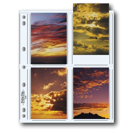 Photo storage page 3.5" x 5" prints 