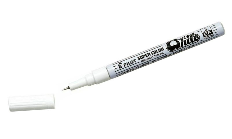 Super Colour White: Extra Fine White Permanent Paint Pen