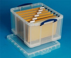Really Useful Clear Storage Box - 50L, Home