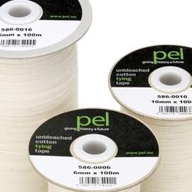 Unbleached Cotton Tying Tape (100 yds.), Tape, Repair Tools & Supplies, Book & Pamphlet Preservation, Preservation