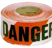 Danger tape and hazardous storage