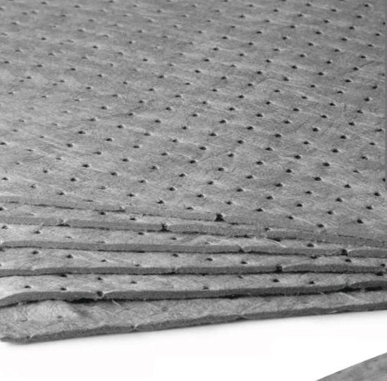 Absorbent pads for fast response to spills, water ingress and