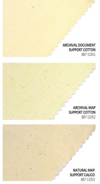 Archival support cottons - Linen Fabric - Preservation Equipment Ltd
