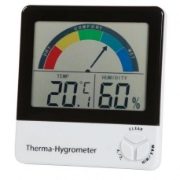 Wempe Edelstahl Comfortmeter Pilot IV CW250012 Ø 100mm Thermometer Hygrometer 