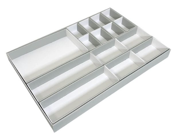 P713-0106 Board Lid & Tray Base with 15 mixed compartment trays