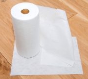 disposable cleaning wipes on a roll