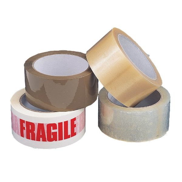 Fragile Brown Hazard Packing Tape Multi Listing of Gaffa Masking Clear 