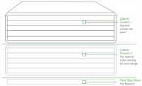 Horizontal plan file cabinet required components