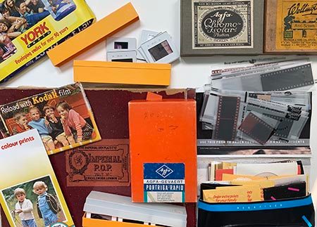 old photo boxes